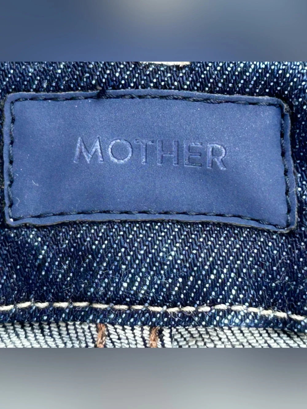 MOTHER The Looker Ankle Step Fray in Bombay Lost and Found Dark Wash 26